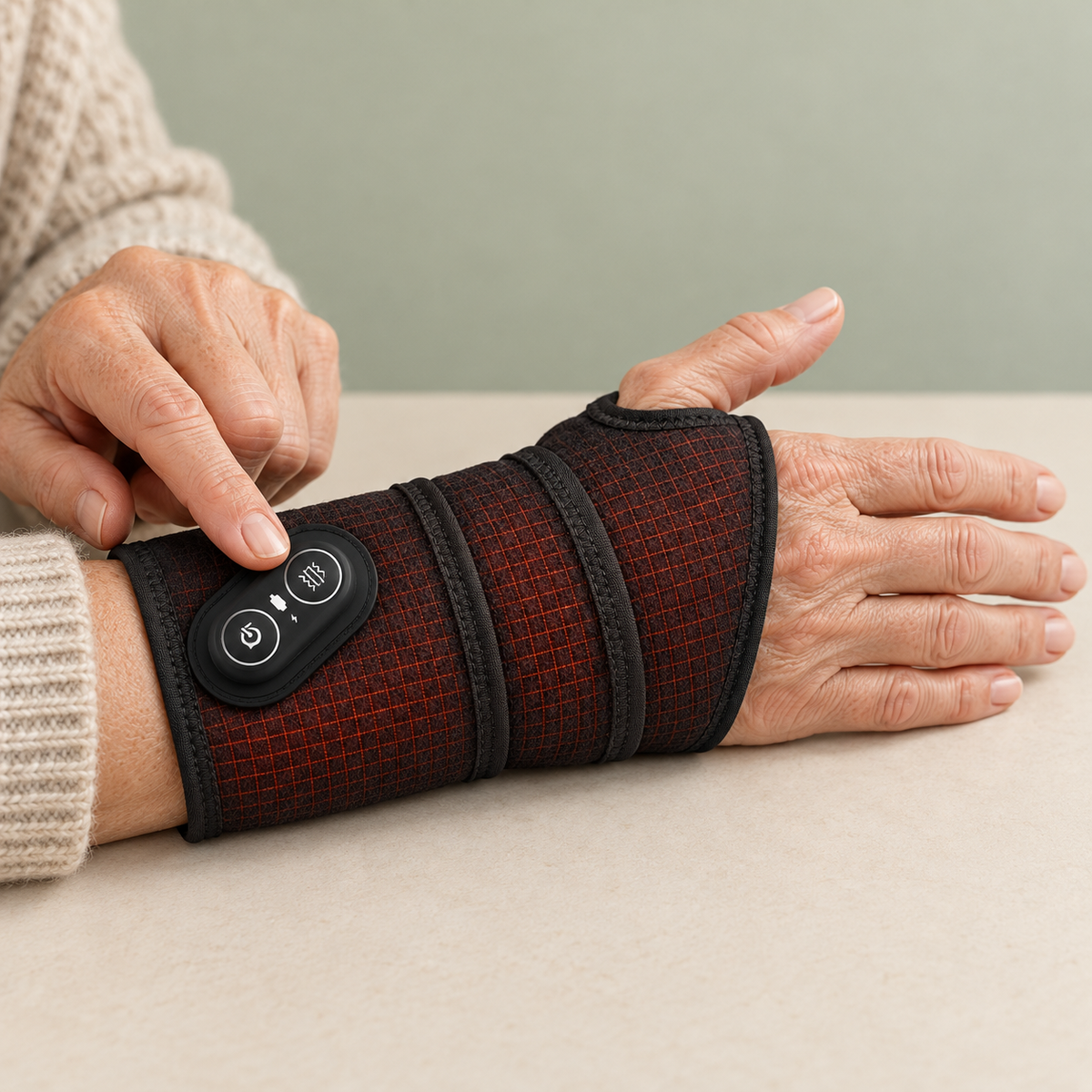 ThumbComfort: betjening af knapperne på hånden og håndleddet